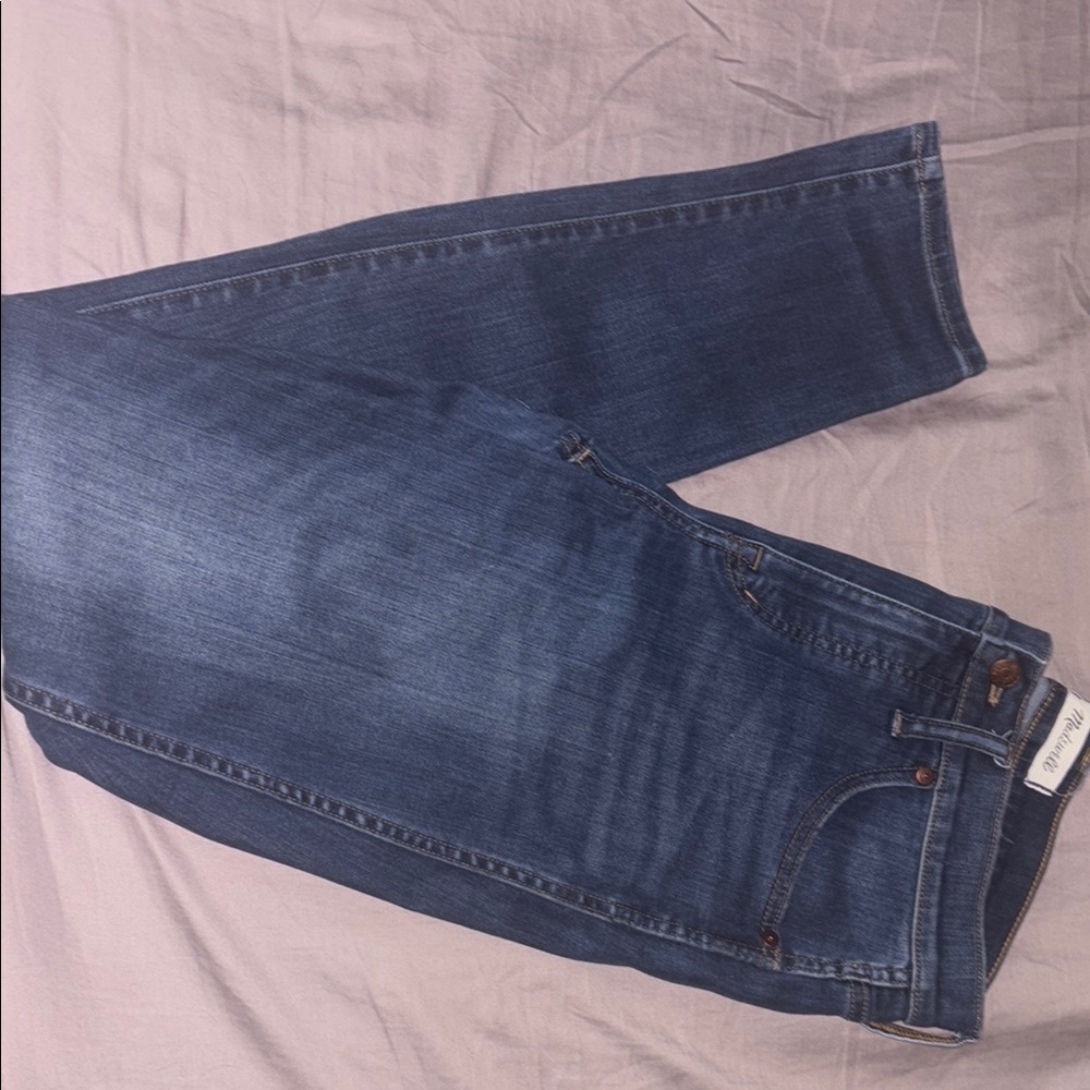 Madewell Blue Straight Jeans Premium Denim